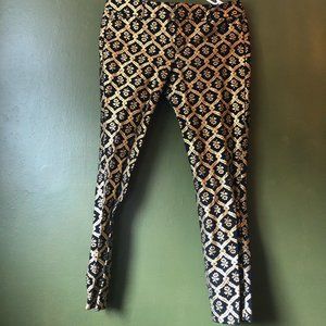 Old Navy metallic gold and black pixie pants